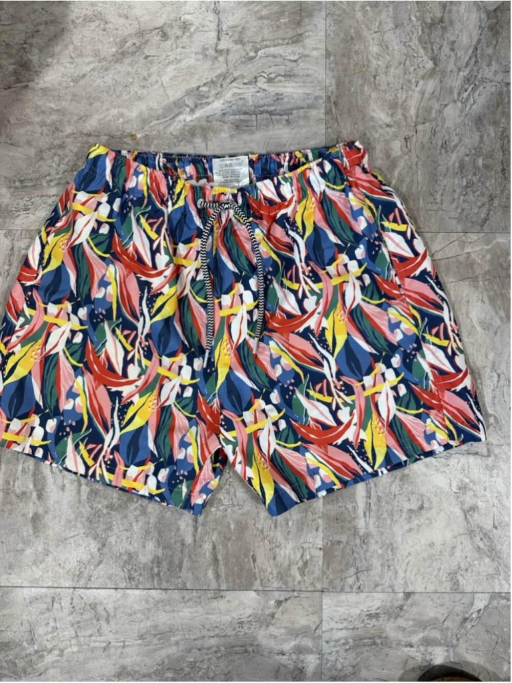 Boardies Dacosta Swim Shorts Men's Large Multicolor Tropical Print Trunks